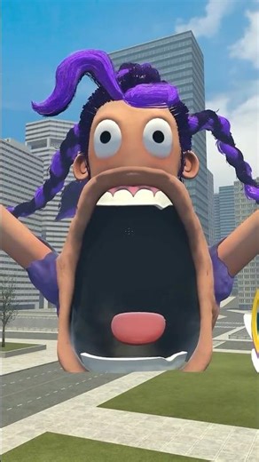 WHO IS IT GUESS! SMALL TO GIANT LILY LOVEBRAIDS POPPY PLAYTIME CHAPTER 5 in BIG CITY #gmod #shorts