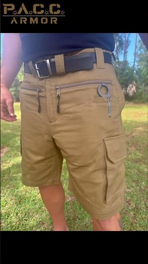 Pistol Pants from PACC Armor, concealed carry shorts. Most comfortable way to EDC / CCW