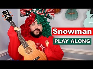 SNOWMAN - SIA (Ukulele Cover & Play Along with Lyrics on Screen)