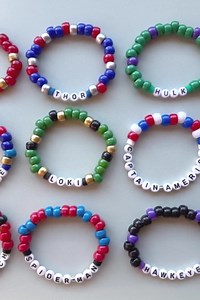 Marvel Universe Inspired Handmade Friendship Beaded Bracelets Cast Member Gift Pixie Dust Iron Man Thor Loki Spider Man - Etsy