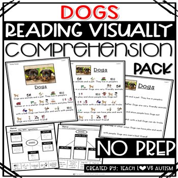 Dogs Reading Comprehension Passages and Worksheets