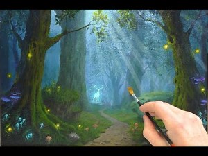 Acrylic painting on canvas | Fairy Forest