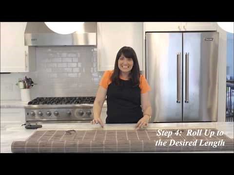 With Heart DIY Tutorial How To Shorten Bamboo Shades