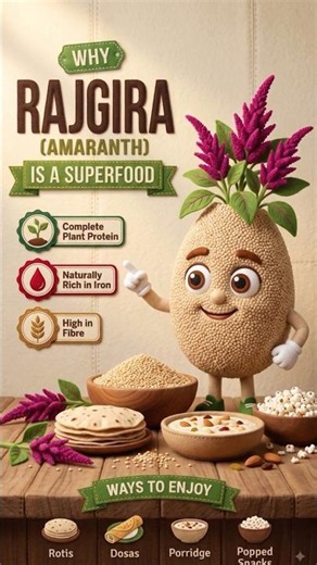 Why Rajgira (Amaranth) Is a Superfood 🌾 | Protein, Iron & Fibre | Nutrition Story #01