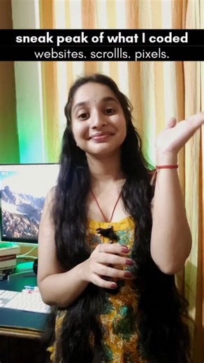 Divya Sharma (Web Developer) on Instagram: "💻 Comment "code" for the GitHub link pixels. scrolls. motion. this is just a glimpse — my web dev trail reel. everything you see is built from scratch with react, vite, and scroll magic ✨ 👉 swipe left to see more builds 💾 save this for inspiration . . . . . . . #webdevelopment #codingjourney #reactjs #nodejs #javascript #buildinpublic #css #csstricks #html #gsap #computerscience #programmer #programming #instalike #instagood #shortsvideo #html #java