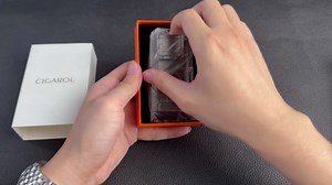 Cigar Lighter, 5-in-1 Cigar Torch Lighter, Double Jet Flame, V Cutter, Punch, Draw Enhancer & Cigar Rest – Butane Refillable Travel Cigar Lighter for Men