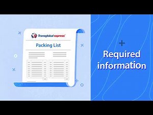 Sending a parcel? How to complete your Packing List