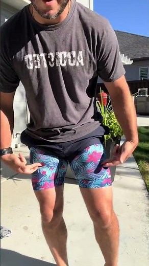 Why are these not the standard of men’s swim trunks?!? Swim Trunks with Compression Short Linings