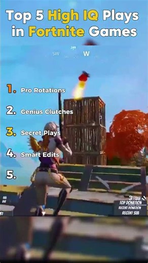 Top 5 High IQ Fortnite Plays 5 🤯🔥 || #fortnite #strategy ‪@TheRealDSlaYz‬