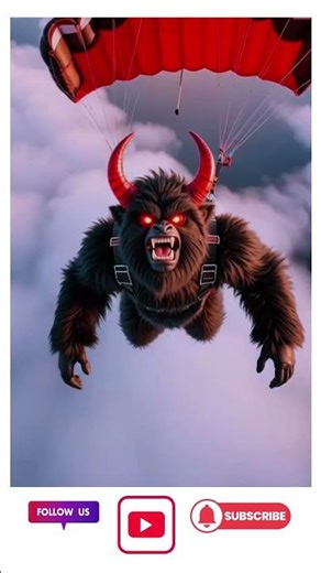 Flying Demon Gorilla 😈🪽 | Viral 3D Fantasy Short