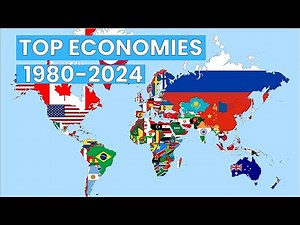 Top 25 Countries by GDP from 1980 - 2024 | Think Econ