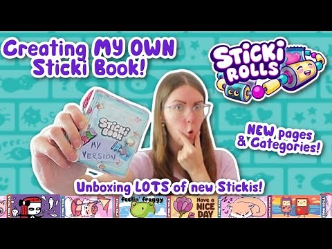 Making my Own Sticki Book - Sticki Rolls Unboxing!