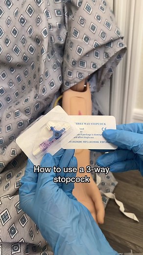 How to operate a 3 way stopcock! I was definitely confused on this as a new grad so hopefully this helps :) #fyp #foryou #nursingstudent #nursingschool #newgrad #newgradnurse #clinicalrotations #nursingskills #stopcock #hospital #emergency #ernurse #nclex #newgradtips #nursingtip #nursetips #nurse #nurselife #nursesoftiktok