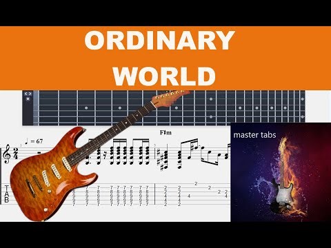ORDINARY WORLD | DURAN DURAN | GUITAR Tab| TUTORIAL#Mastertabs#BestFreeYoutubeMusic# #pop #rock