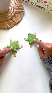 25K views · 6.8K reactions | Origami Jumping frog.!  . . #artbeats #origami #origamifrog | Art beats | Facebook