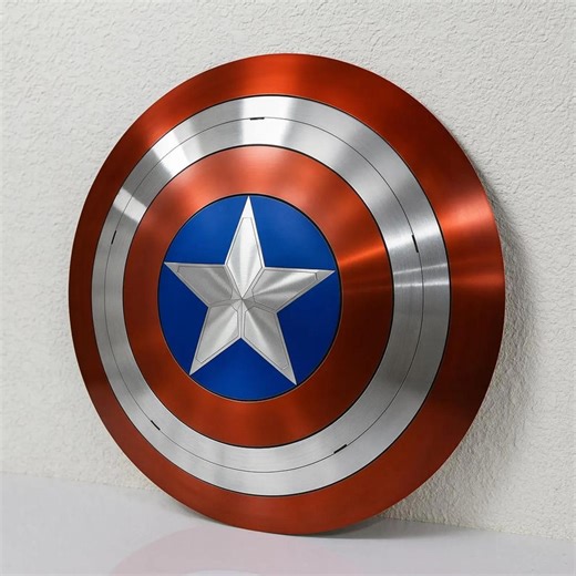 Captain America Shield Replica Metal Wall Decor Superhero Cosplay Prop Avengers Inspired Display Marvel Style Gift Home Room Art - Etsy
