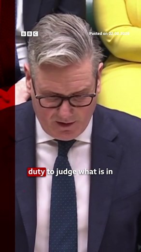 UK Prime Minister Keir Starmer told MPs: