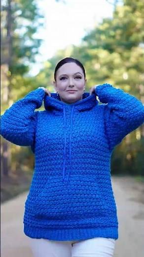 Want to make this #crochet #diy #design #pattern #sweater #crochetdesigns #hoodie #crochetsweater