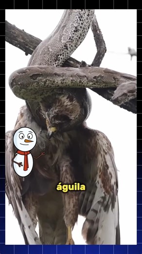 The eagle-hunting snake 🦅 #animal