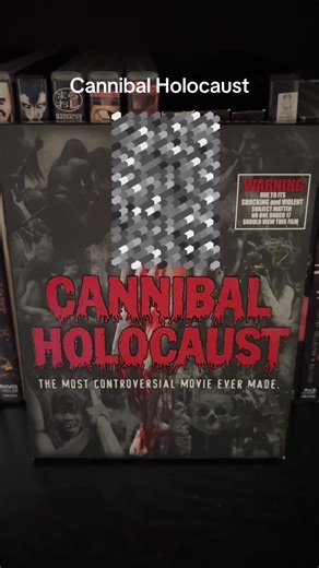 Cannibal Holocaust by Reggero Deodato. One of the most infamous Disturbing movies ever made. Don’t tell anyone but I still haven’t seen this yet😳 Check out my letterbox [D115] for reviews on all of these films and disturbing movie recomendations! #extremecinema #gore #disturbingmovies #dvdcollection #physicalmedia