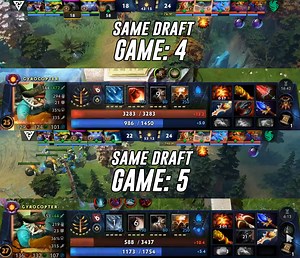 First time in the history of Dota! 🔥 Game 4 and Game 5 had the same lineup and the same fate! Both featured a Divine Rapier comeback! What a Grand Final! #dota2 #Dota #dota2highlights #fypシ | XA Game Log