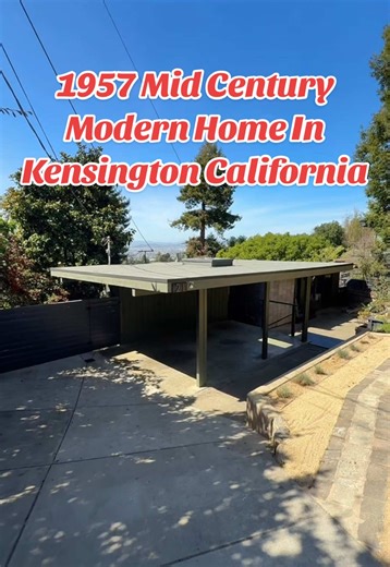 1957 Built Mid Century Modern Home In Kensington, California, Listed For $1,495,000 Listed By: Megan Micco Of Compass #kensingtonca #berkeley #oakland #hometour #midcenturymodernhome