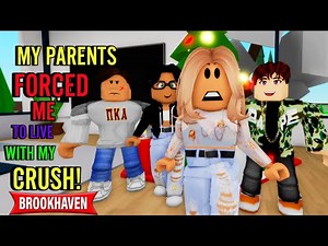My Parents Forced Me To Live With My Crush!! || Roblox Brookhaven 🏡RP || CoxoSparkle2