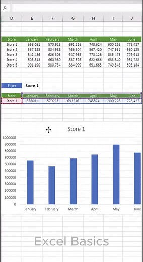 19K views · 243 reactions | Dynamic chart using the filter function. #exceltraining #exceltutorial #exceltips #salestips | Excel Basics | Facebook