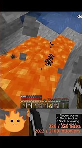 Lava Pops 🙂 #minecraft #speedrun #funny