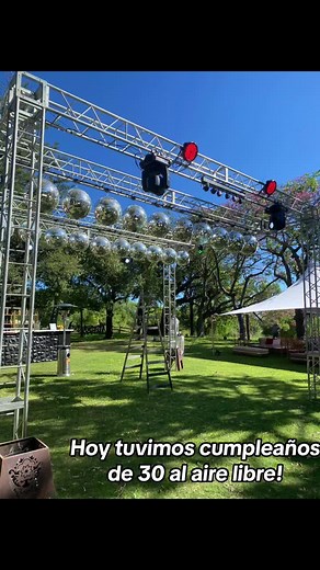 Decoración de Cumpleaños al Aire Libre: Armado y Luces