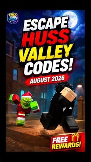 🚨 Escape Huss Valley Codes ALL NEW Codes 🎁 August 2026 #roblox #codes