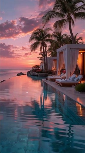 Would You Swim Here at Sunset?