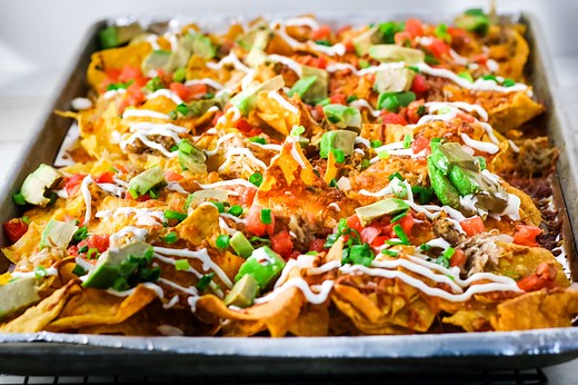 Sheet Pan Kalua Pig Nachos