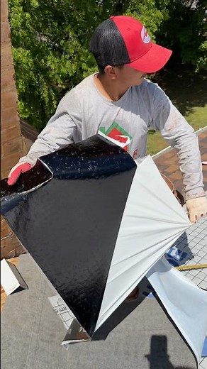 Roofing around a chimney