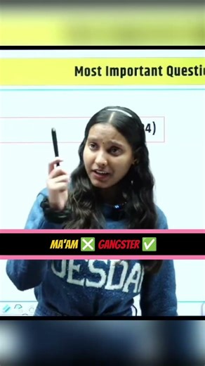 Ma'am ❎ Gangster ✅ #nidhimam #physicswallah #nidhimambiology #biharboardexam #biharboard #trending