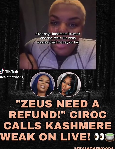 ZEUS REFUND?! 🍵 Ciroc didn’t hold back on Live alongside Lori, taking aim at Kashmere and calling her “weak”! Ciroc laughed saying Zeus needs to get a full refund for putting Kashmere on the show, claiming she wasn’t worth the money at all! 😳💥 Do y’all agree with Ciroc that Kashmere was a waste of a check, or is Ciroc just hating?! 👇 Drop your take below! #Ciroc #Kashmere #Lori #BaddiesUSA #TeaInTheWoods
