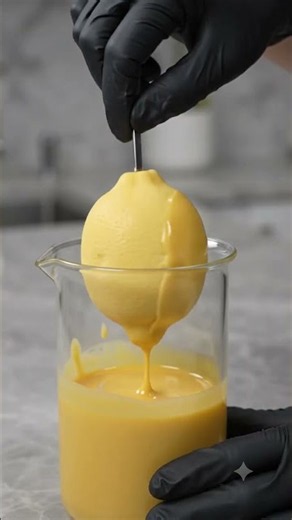 🍋 Making The Viral Realistic Lemon Fruit Mousse! #baking #dessert #nobakedessert