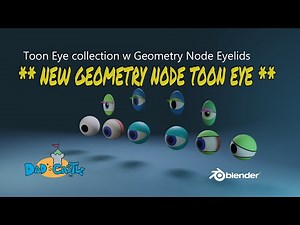 New Geometry Node Toon Eye in the Blender Stylized Cartoon Eye Collection