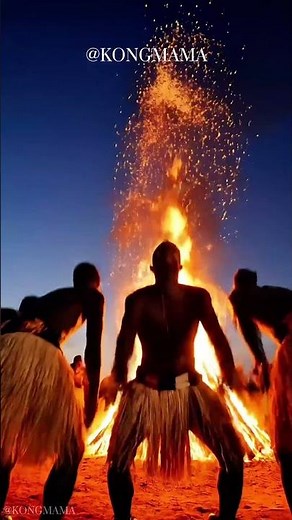 Ancient Fire Dance Ritual Captured in Stunning Ground-Level View #firedance #culturalheritage