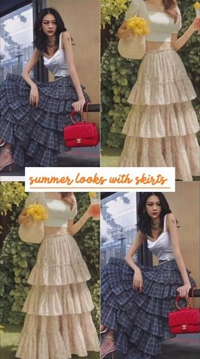 Summer Looks |Beautiful Skirts for Casual & Vacation Outfits#summerlooks #dress #skirt #fashion