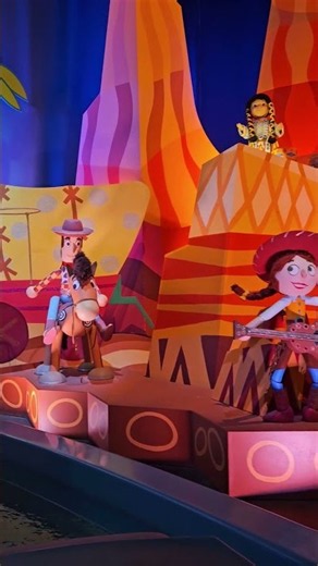 Disneyland Small World Ride Jessie and Woody #toystory
