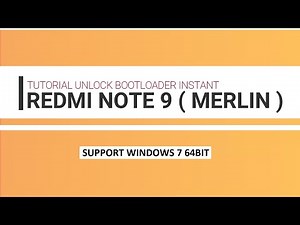 TUTORIAL UBL INSTANT MIUI 13 REDMI NOTE 9 (MERLIN) (FIX DM-VERITY CORUPTED) NO WIPE DATA "DATA SAFE"