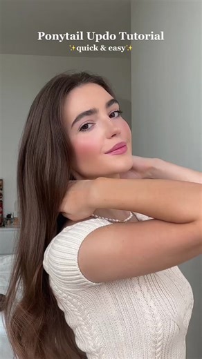 Quick and Easy Ponytail Updo Tutorial