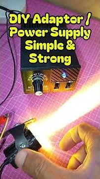 Learn how to build a DIY variable DC power supply (3V–12V) using a 1A transformer