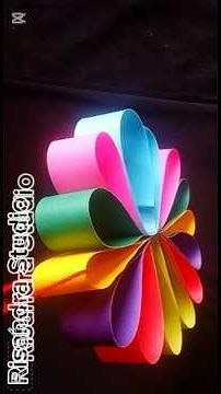 Quick DIY Colorful Xmas Paper Ceiling Decorations in 60 Seconds!🌈✨