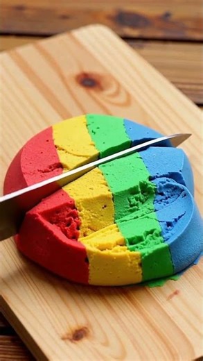 Satisfying ASMR: Knife Cutting Kinetic Sand