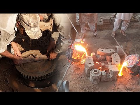 large & heavy metal casting process using brilliant technique