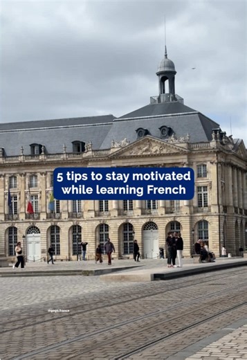 5 tips to stay motivated while learning French 🇫🇷 #studyfrench #learnfrench #studytips #frenchlanguage #french