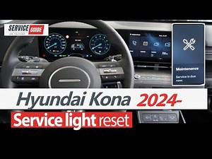 New Huyndai Kona Service Light Reset Oil life 2024 - 2026