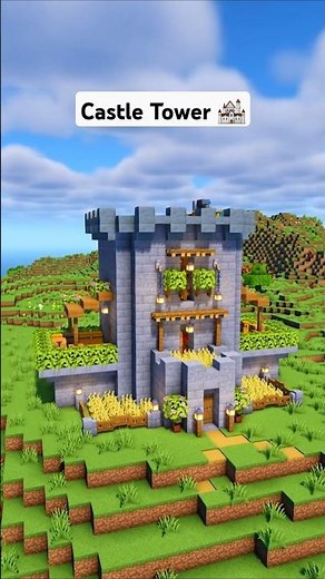 Minecraft CASTLE Tower 🏠 #minecraft